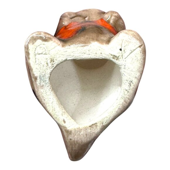 Vintage Forest Creatures Mexico Pottery Set 4 Animal Figurines Signed Fox Mini - Picture 8 of 13